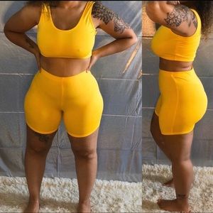 Yellow 2 piece outfit